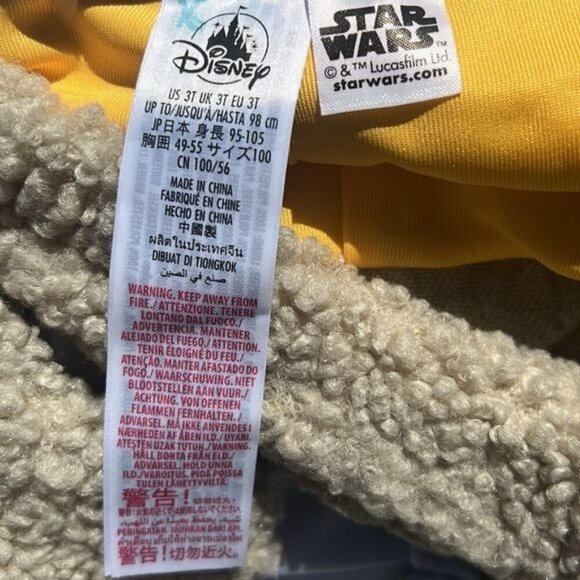 Disney Star Wars The Mandalorian Grogu Yoda Toddlers Costume Size 3 - Picture 8 of 8